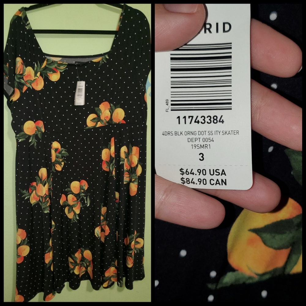 Plus size skater dress